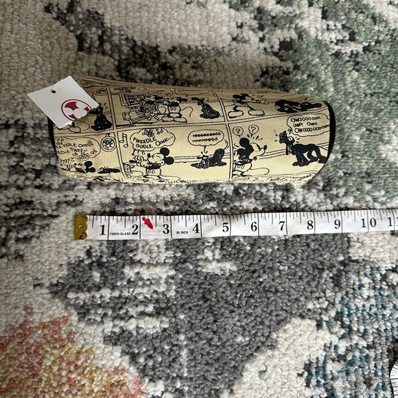 New Disney Store Mickey Mouse VTG Cartoon Comic Strip Zip Pencil/Makeup pouch - Picture 7 of 16